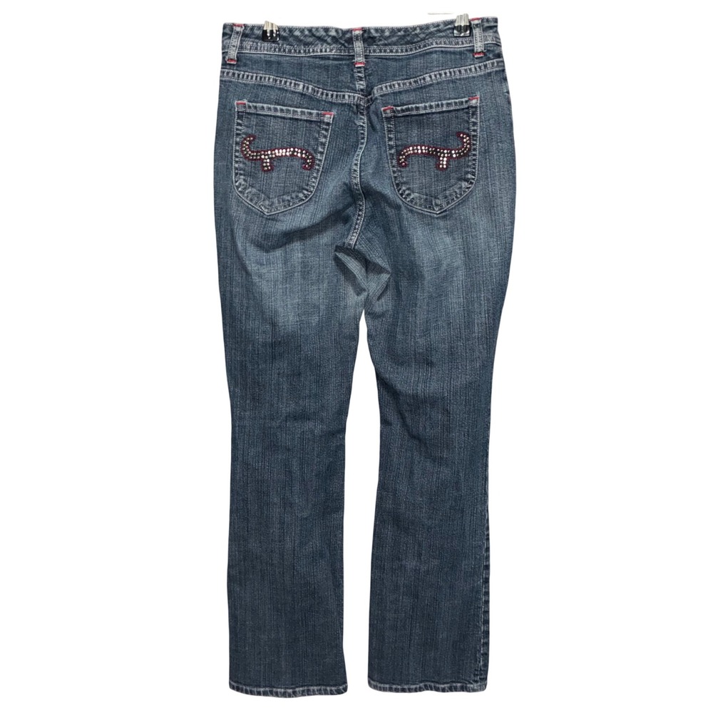 Chico's Platinum Quartz MR Blue Jeans Straight Leg Women Size 1 Reg (US 8) - Picture 2 of 9